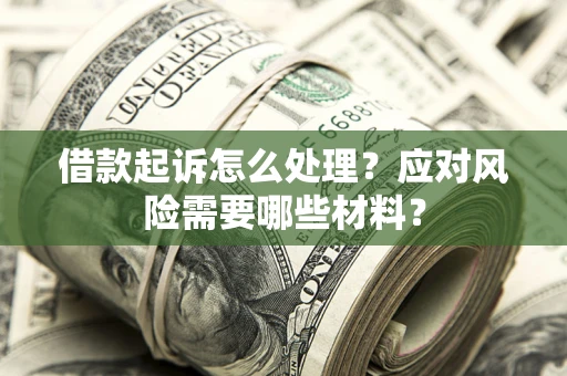 武汉借款起诉怎么处理？应对风险需要哪些材料？