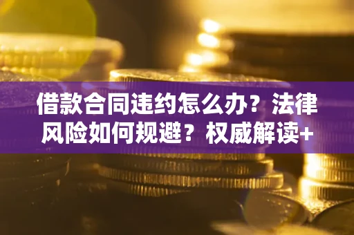 武汉借款合同违约怎么办?法律风险如何规避?权威解读+实用指南 武汉借款合同违约怎么办?法律风险如何规避?权威解读+实用指南