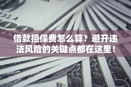武汉借款担保费怎么算？避开违法风险的关键点都在这里！