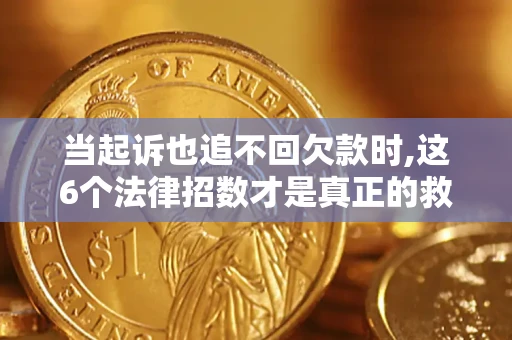 武汉当起诉也追不回欠款时,这6个法律招数才是真正的救命稻草